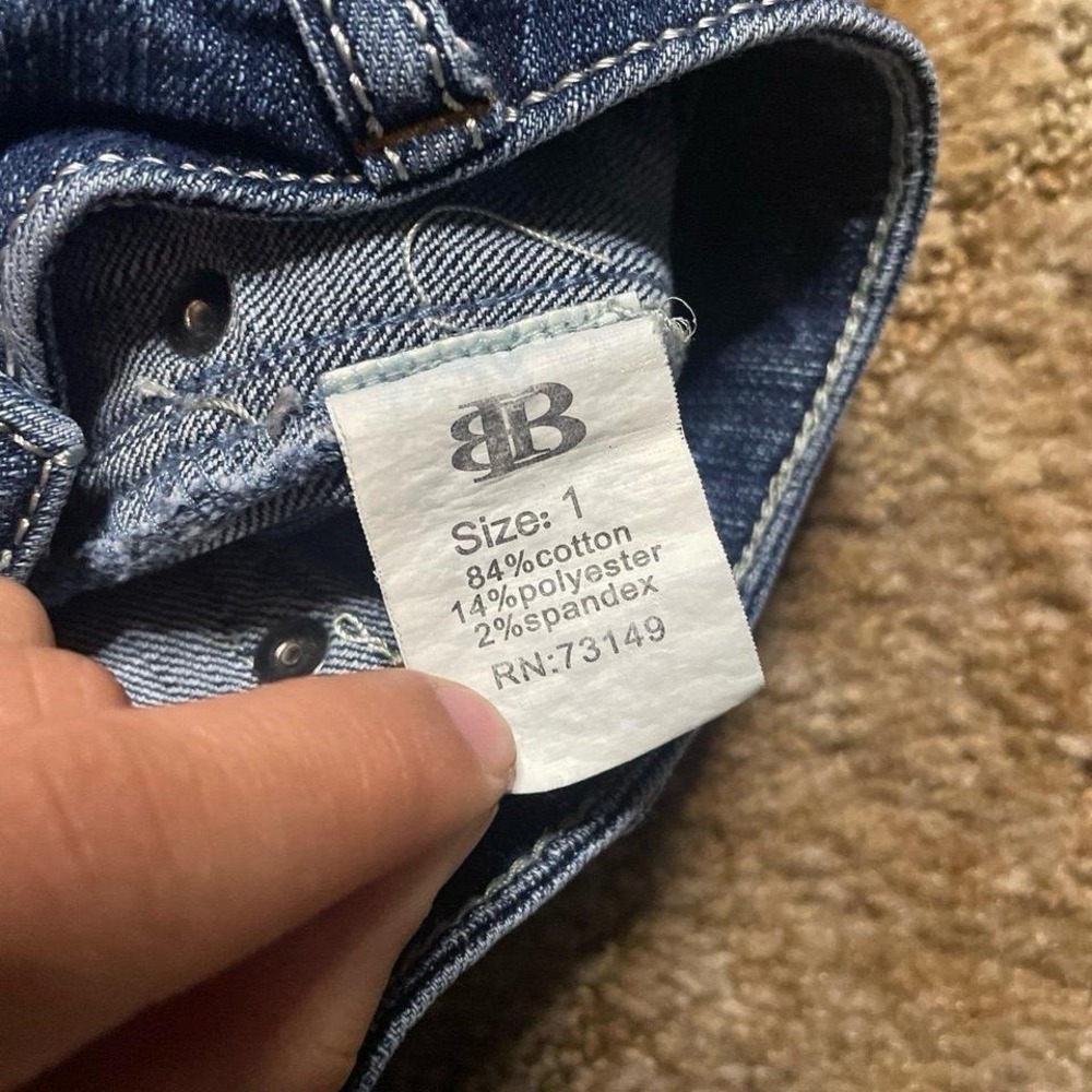 Boom Boom Jean Low Rise Y2K 2000s Style Jean Size 1 - Picture 3 of 8